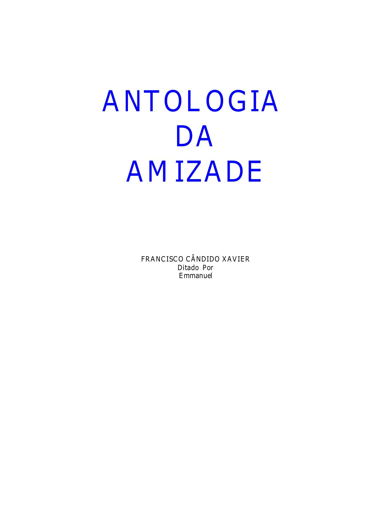Antologia da Amizade