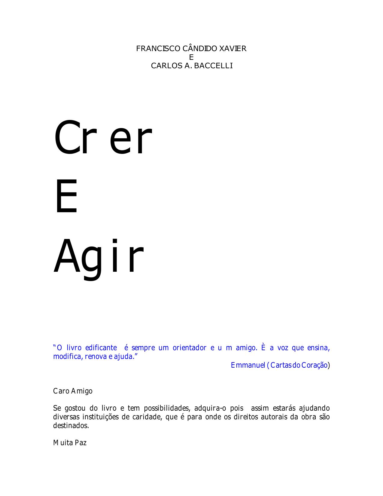 Crer e Agir