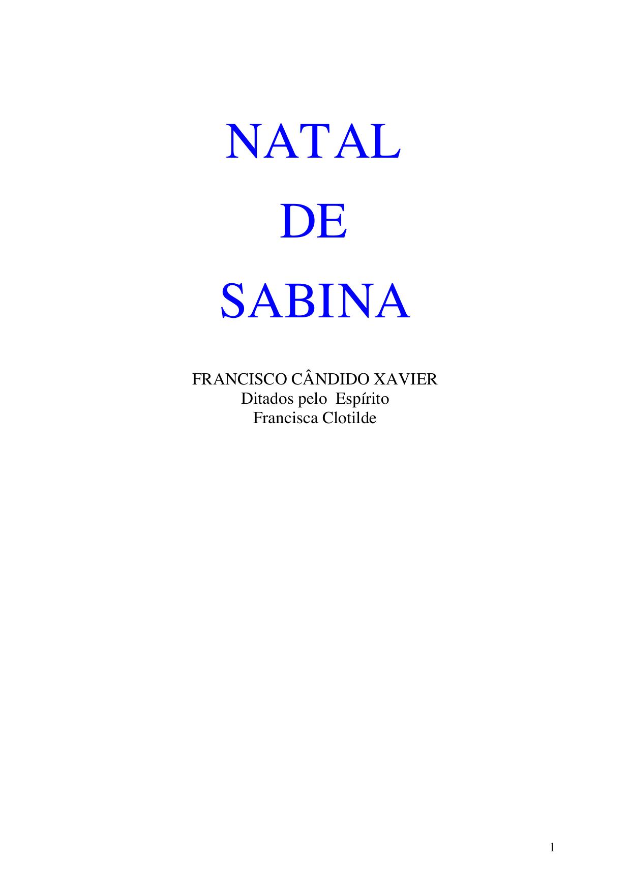 Natal de Sabina